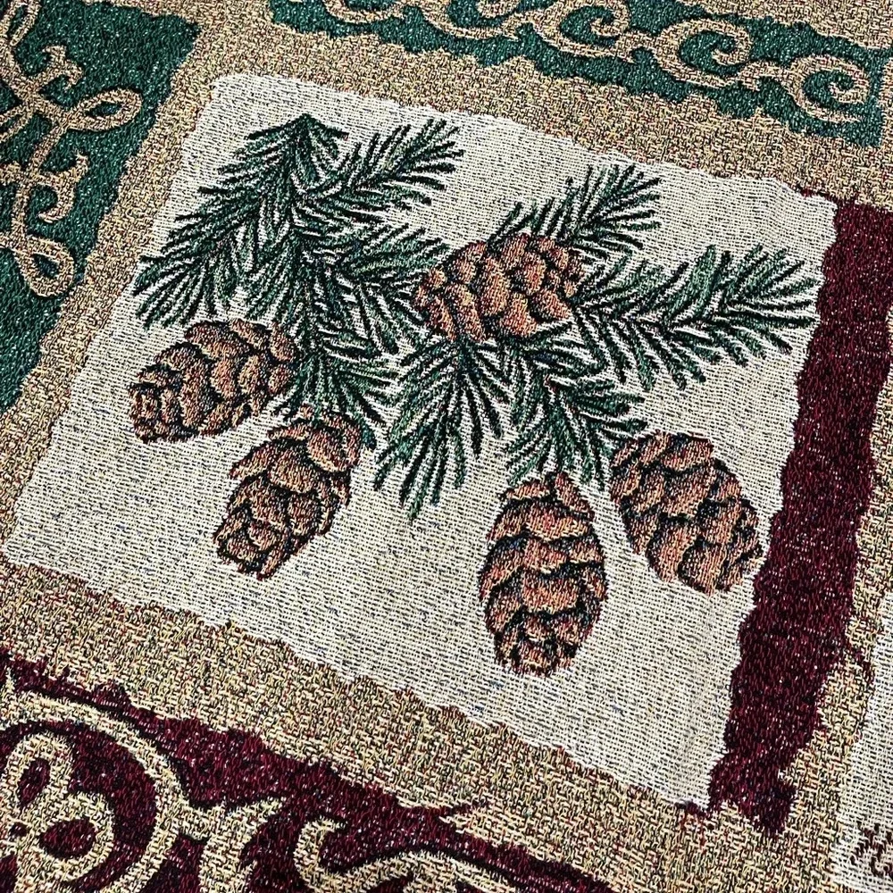 Pure Country Weavers Christmas Collage Ruth Levinson Cotton Throw Blanket 63x50